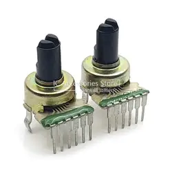 5PCS 121 Type B10K B20K B50K B100K Radio Adjusting Amplifier Volume Potentiometer 6Pin B103 B203 B503 B104 D Shaft Length 11MM