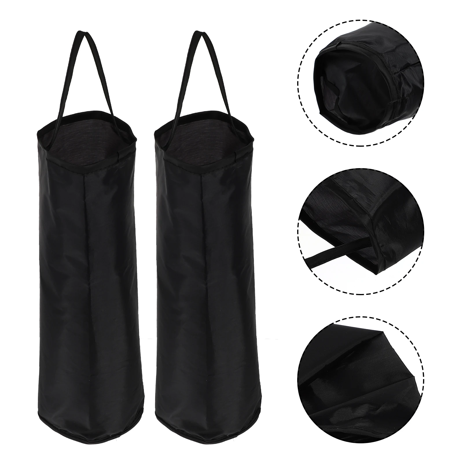 

2 Pcs Plastic Bag Storage ganizer Kitchen Trash Bags Holder Fabric Dispenser Reusable Garbage Bag Pouch Vegetable Container