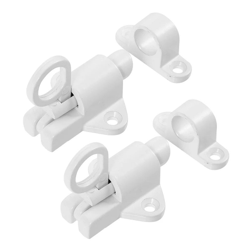 

2 Pcs Aluminum Alloy Pin Door Latch Heavy Duty Barrel Bolt Cabinet Security Bathroom