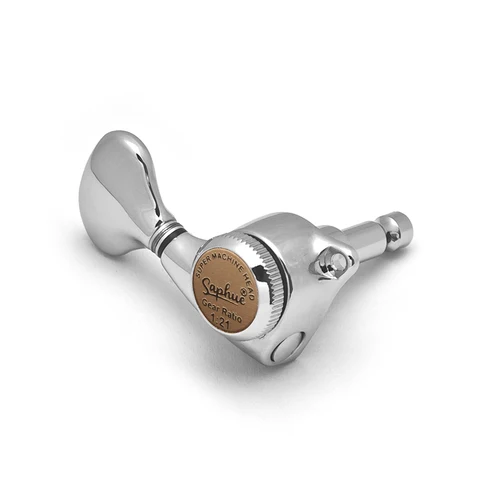 Imagen 2 del producto SAPHUE-clavijas de afinación de cuerda de bloqueo, cabeza de máquina de estilo de cola de pez para guitarra eléctrica Folk o acústica, 1:21