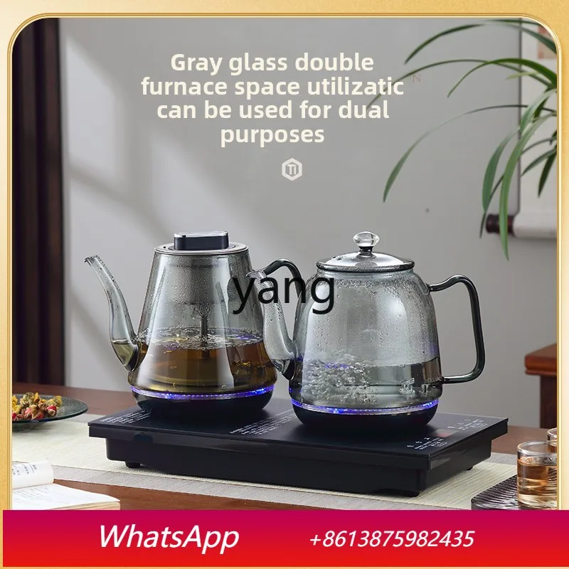 

Lcx teapot pure titanium kettle automatic intelligent tea stove integrated embedded bottom double water supply