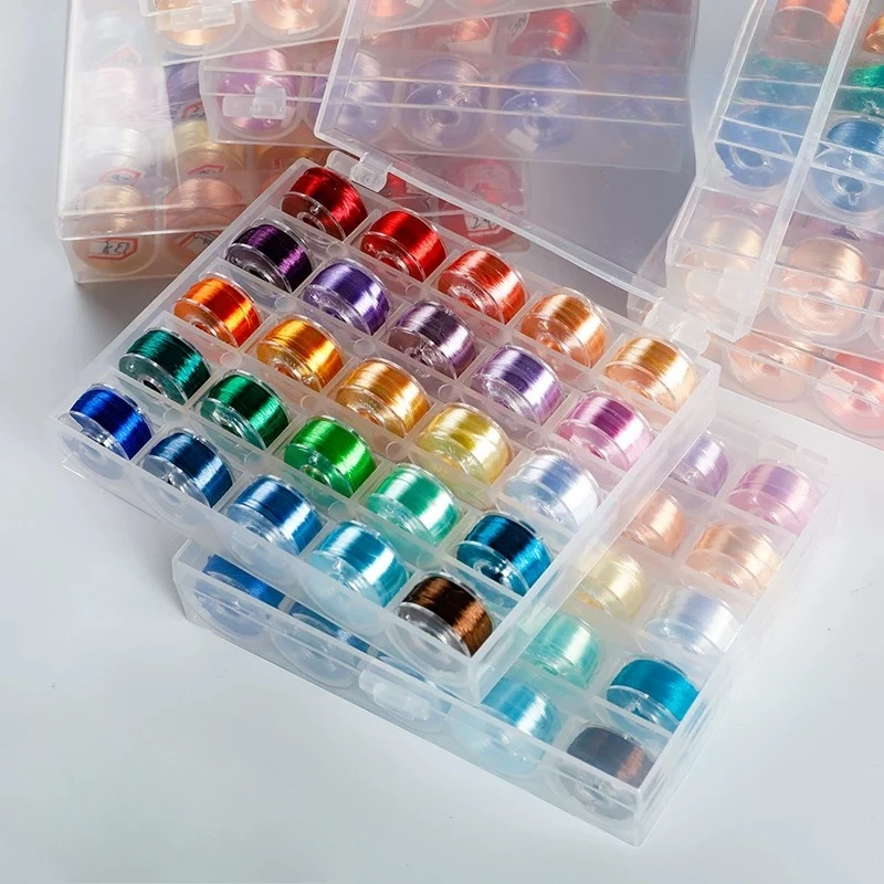 Highlighter box single-strand no-split ice silk thread, bright embroidery thread, plush thread for DIY handmade hairpin crafts