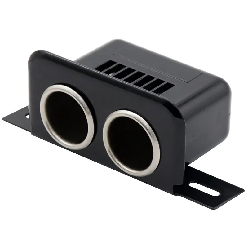 Car Charger, One To Two Double Holes, Car Cigarette Lighter, Female Seat 12V with Insurance, Universal for Motorcycles
