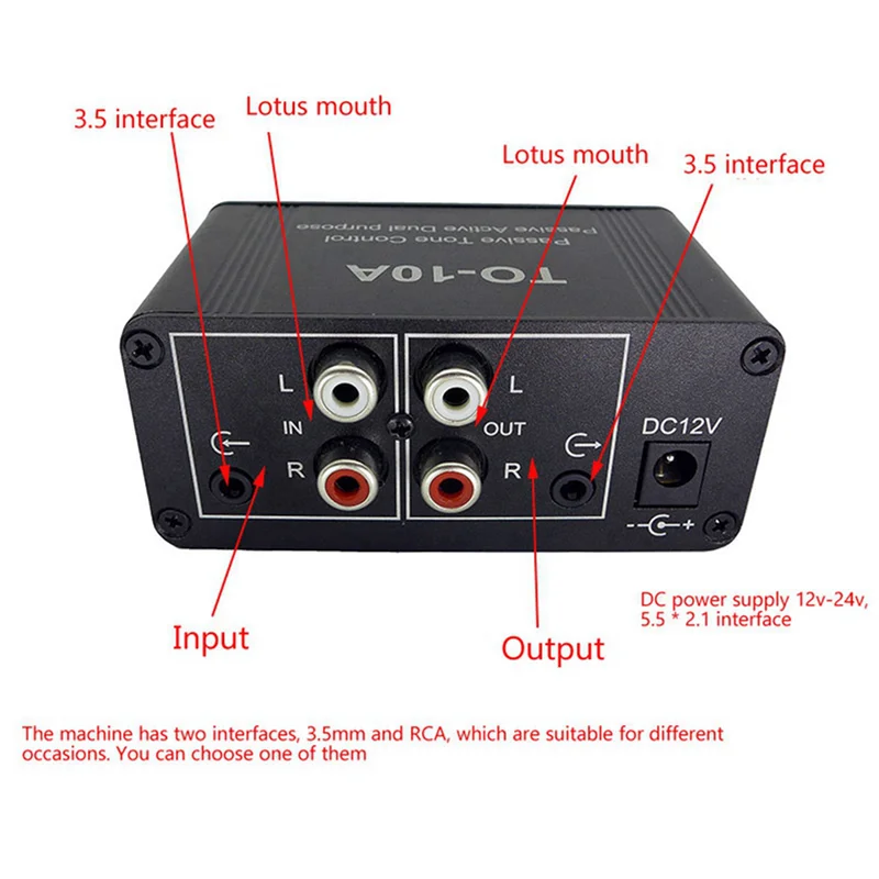 

CJSD-3X NE5532 Dual OP Amp Front Audio Amplifier, Stereo Tube Preamp Treble Mid Bass Tone Control
