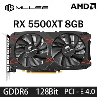 Tarjeta gráfica para juegos MLLSE AMD RX5500XT 8G 8GB 128Bit GDDR6 PCI-E 4,0 × 8 GPU Radeon rx5500xt 8gb tarjetas de vídeo para juegos Placa de vídeo