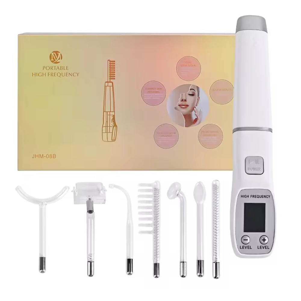 

Beauty Home Use Equipment Neon Argon Handheld Galvanic Ance Treatment High Frequency Facial Wand Therapy Machine