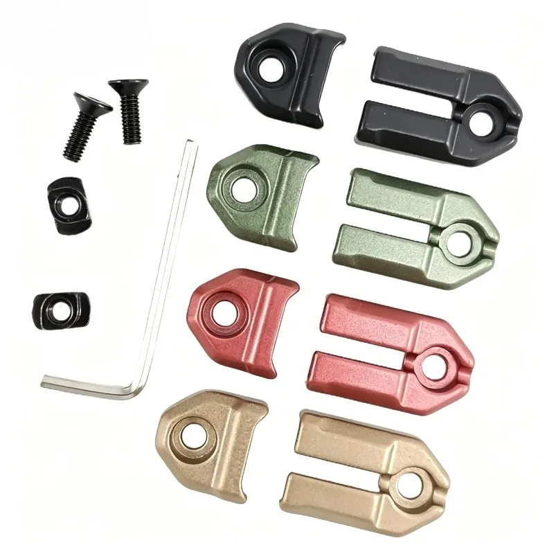 Durable Alloy Cable Management Buckle Outdoor Flashlight Cord Positioning Clip With Complete Install Accessories Pack
