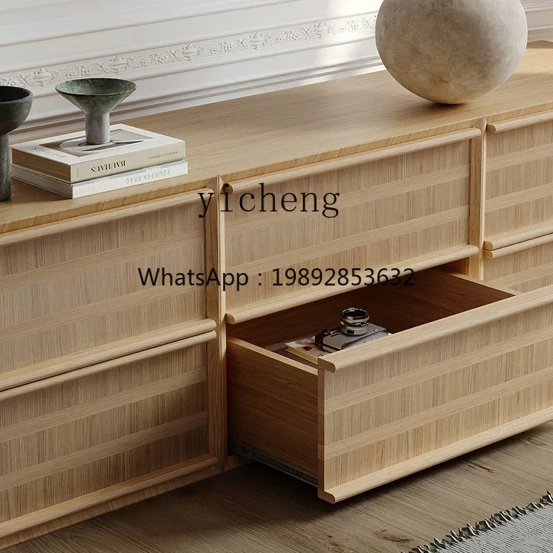 gz- log color card door cabinet floor-to-ceiling antique retro furniture combination solid wood module chest cabinet TV cabinet
