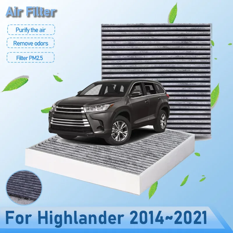 

Car Air Filter For Toyota Highlander XU50 Kluger MK3 2014~2021 Purify Space Conditioner Filter Grid Replacement Auto Accessories