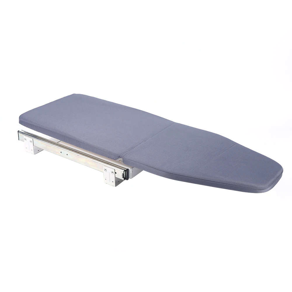 Retractable Pull Out Ironing Board Closet Sliding Out Swivel Iron Board with Heat Resistant Ironing Cover in Cabinet for Small