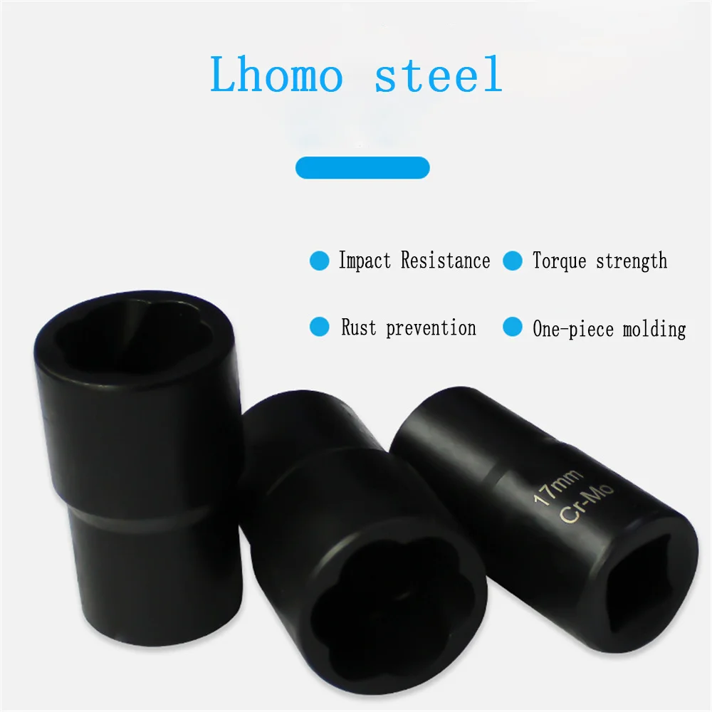 1Box Lug Nut Remover Removal Tool Broken Nut Bolt Extractor Sleeve Tool Broken Wire Extractor