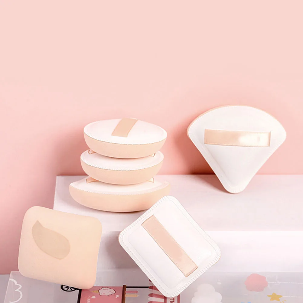 3pcs Cushion Makeup Sponge Loose Puff Wet Sponge Dry Powder Facial Powder Puff Cosmetics Tool