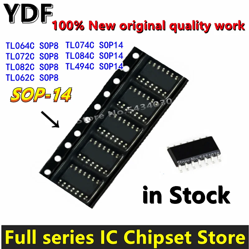 (10pcs) 100% New TL084CDT SOP14 TL084 SOP 084C SMD TL084CDR SOP-14 TL084C SMD TL062C TL064C TL072C TL074C TL082C TL084C TL494C