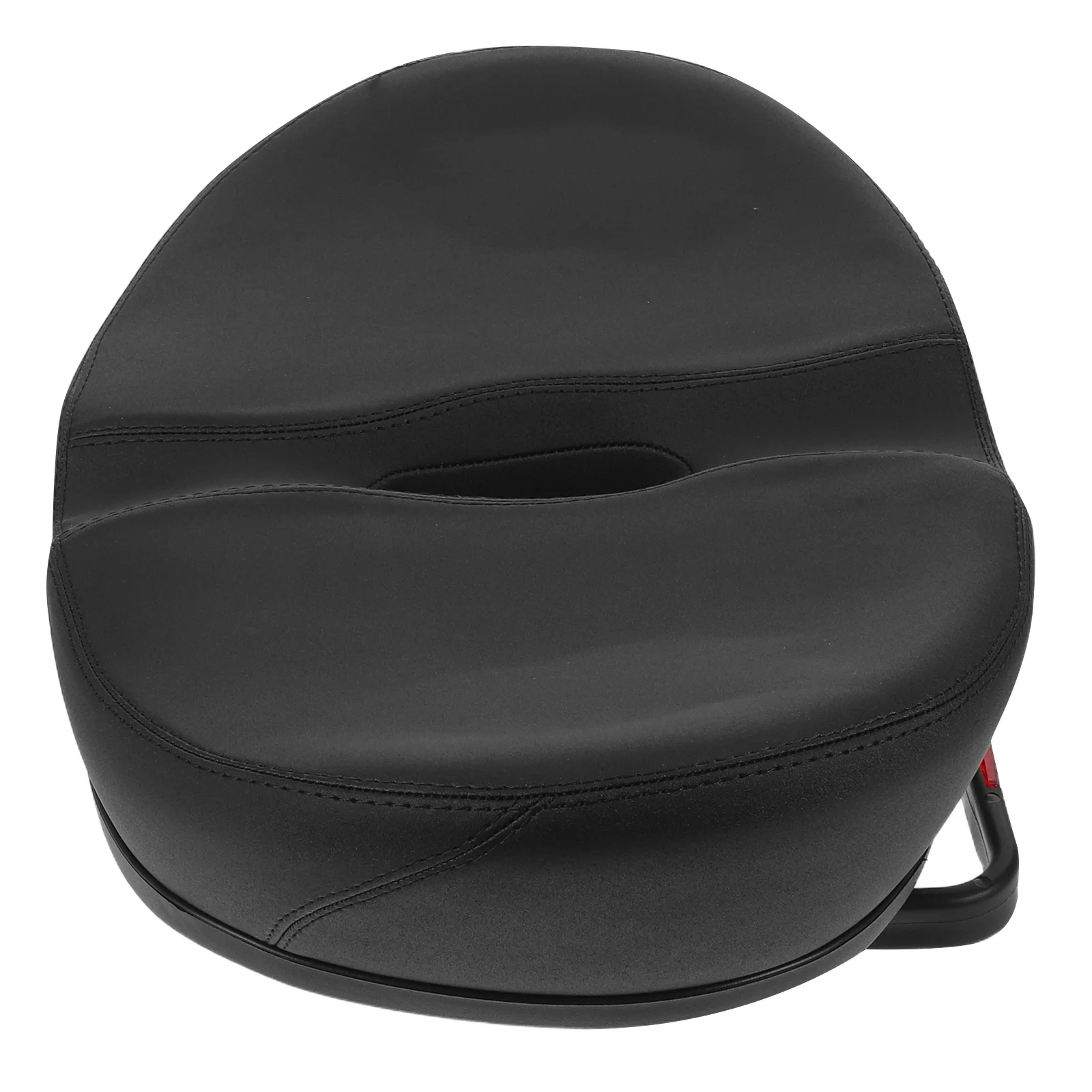 Hollow Bike Saddle : Wide Black Replacement Bicycle Seat For Mountain Road Cycling Breathable Lightweight Universal Fit