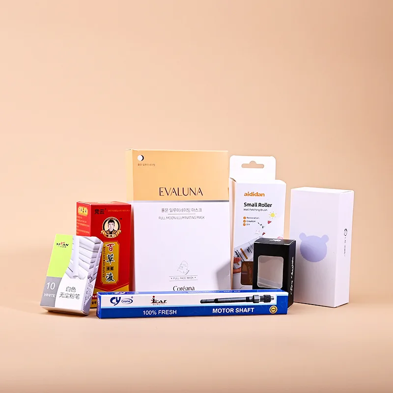 Custom Packaging Boxes Custom Boxes Custom White Cardboard Color Boxes High-end Fruit Tea Cosmetics Paper Box Design Printi