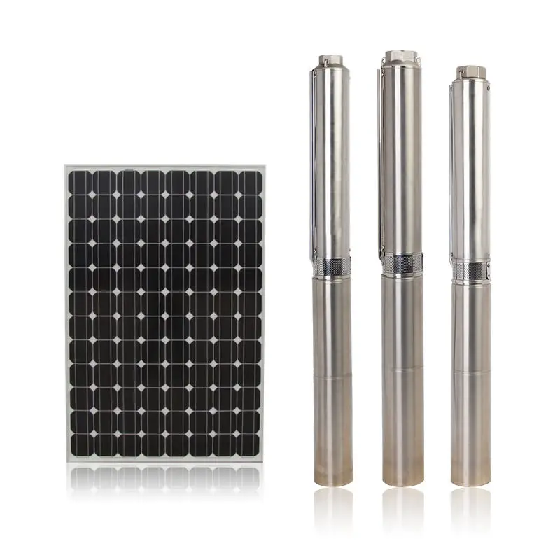 ISO Certified 1000W Solar Water Pump with 80m Lift 5m3/h Flow DC Stainless Steel 48v 24v Irrigation Dry Run Protection