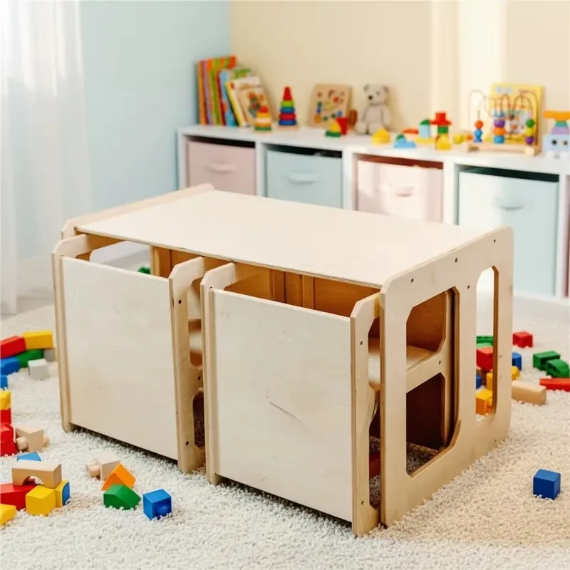 Children Solid Wood Back Chair Baby Dining Shoe Change Stool Household Small Bench