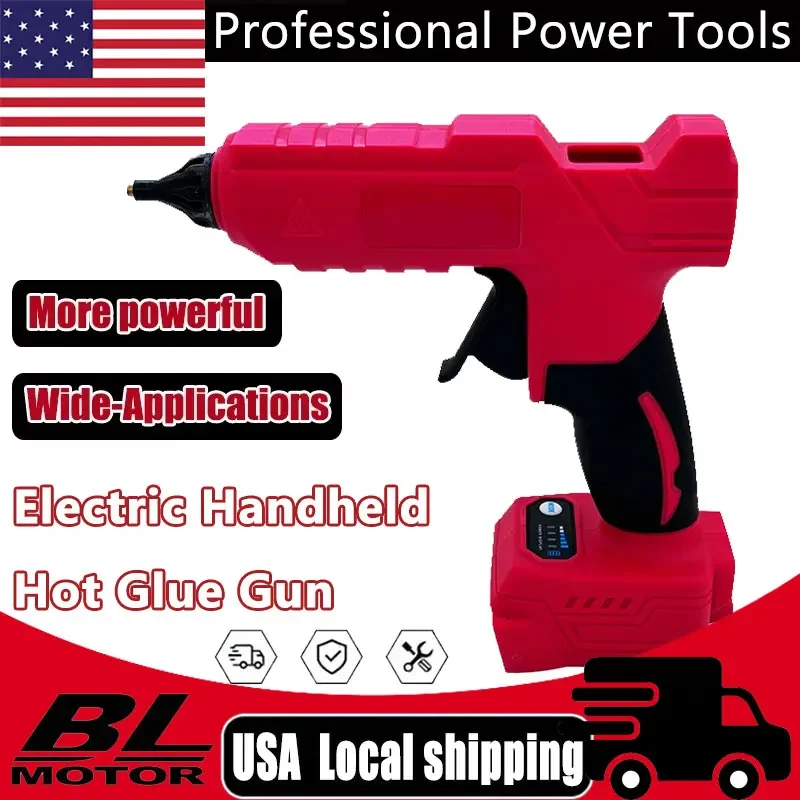 اللاسلكي الكهربائية المحمولة مسدس الغراء الساخن إصلاح لتقوم بها بنفسك أداة الساخن تذوب لحام مسدس هواء ساخن مكافحة تحرق فوهة صالح ميلووكي بطارية 18 فولت #1