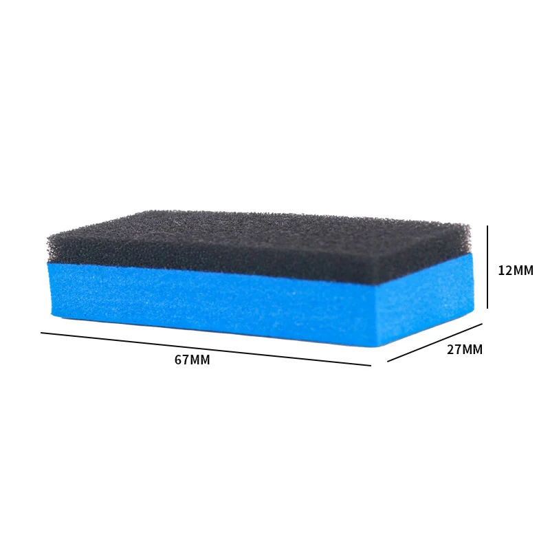 5/10PCS Car Ceramic Coating Sponge Applicator Glass Nano Wax Coat Sponges Blue Square Sponge Car Wash Maintenance Sponge rubbing