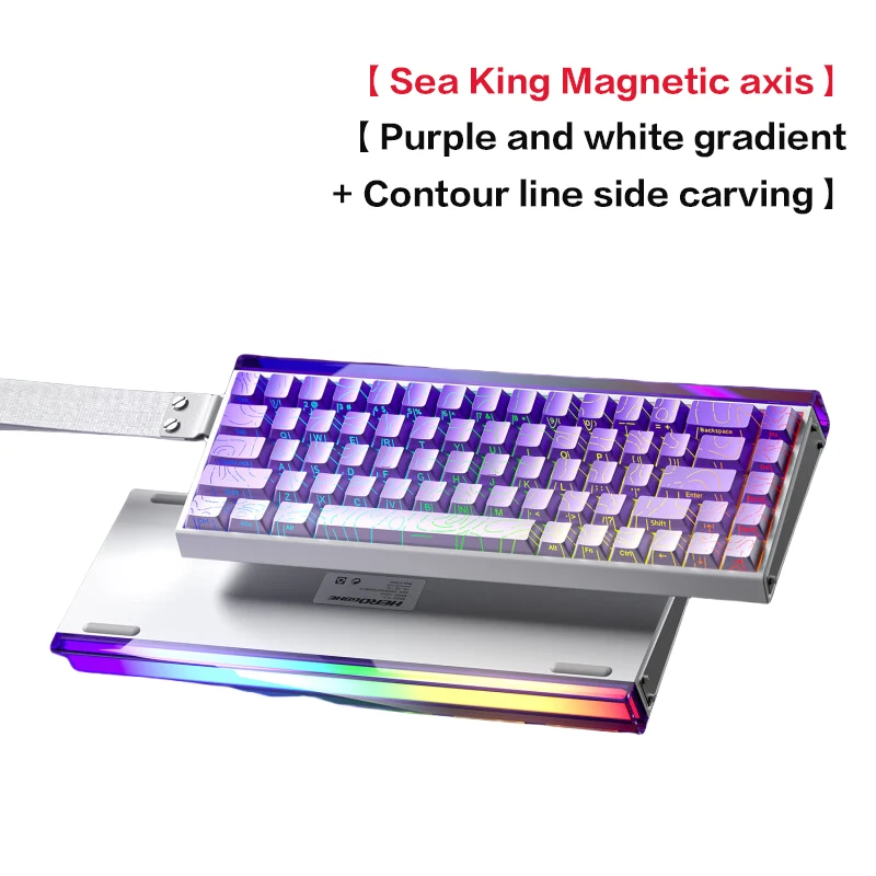 AULA HERO 68 HE Magnetic Axis Keyboard RT Wired Gaming Mechanical Keyboard with RGB Lighting 8K Polling Rate Side Engraving