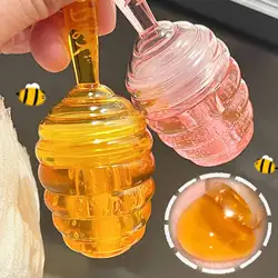 Lovely Honey Pot Lip Oil Fresh Fruit Lip Balm Long Lasting Moisturizing Clear Lip Oil Liquid Lipstick Lip Gloss Cosmetics Makeup