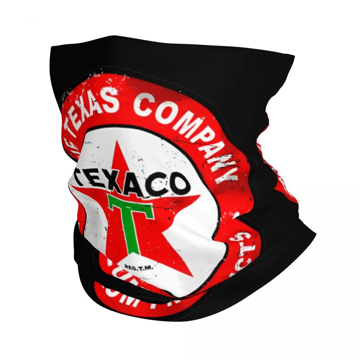 Texacos 1913 Vntage Sign Bandana Neck Cover Printed Face Scarf Multifunctional Headwear Fishing Unisex Adult Windproof