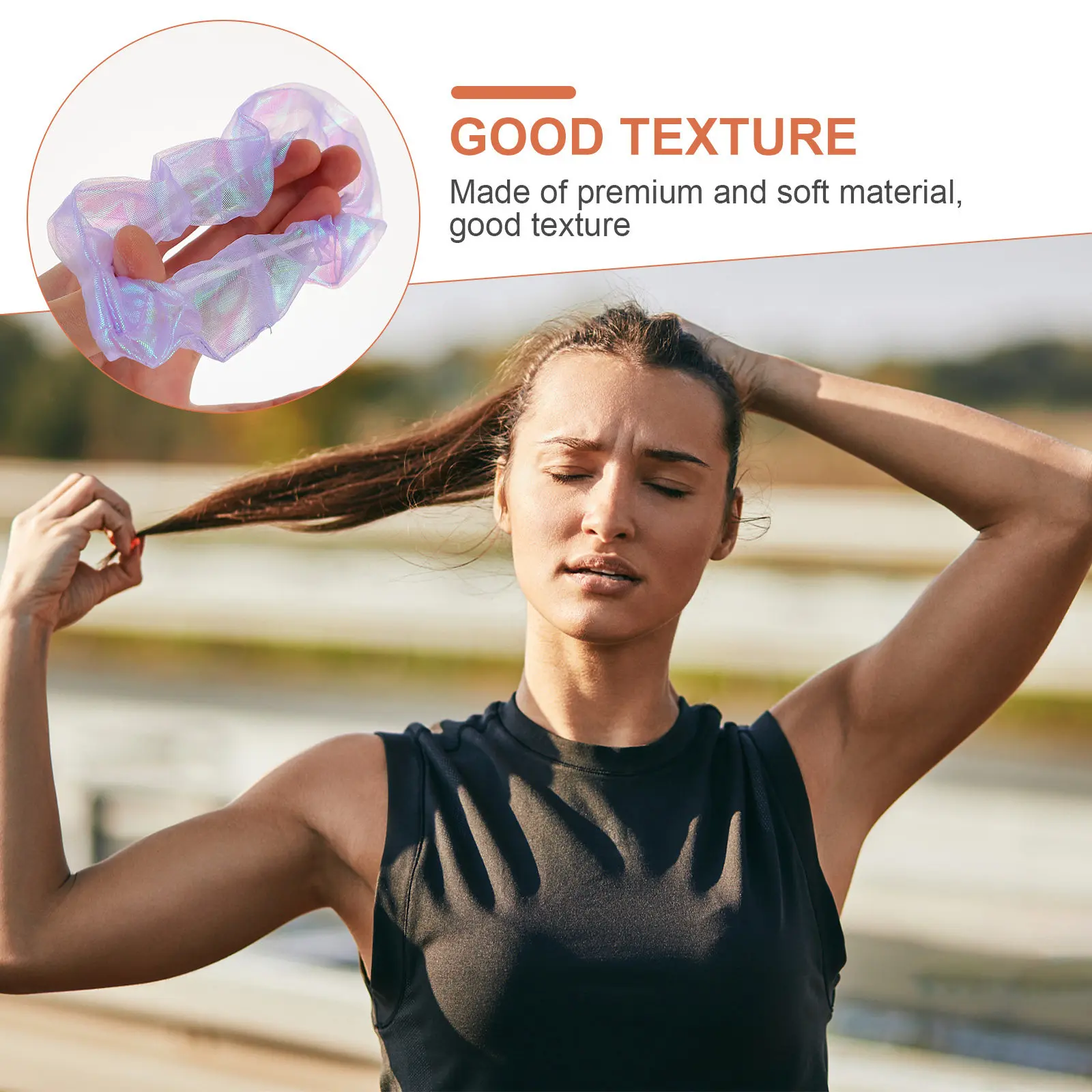 

Набор из 4 резинок для волос из органзы: мягкие, не повреждающие волосы, стильные резинки для хвоста для женщин, аксессуары для повседневного использования