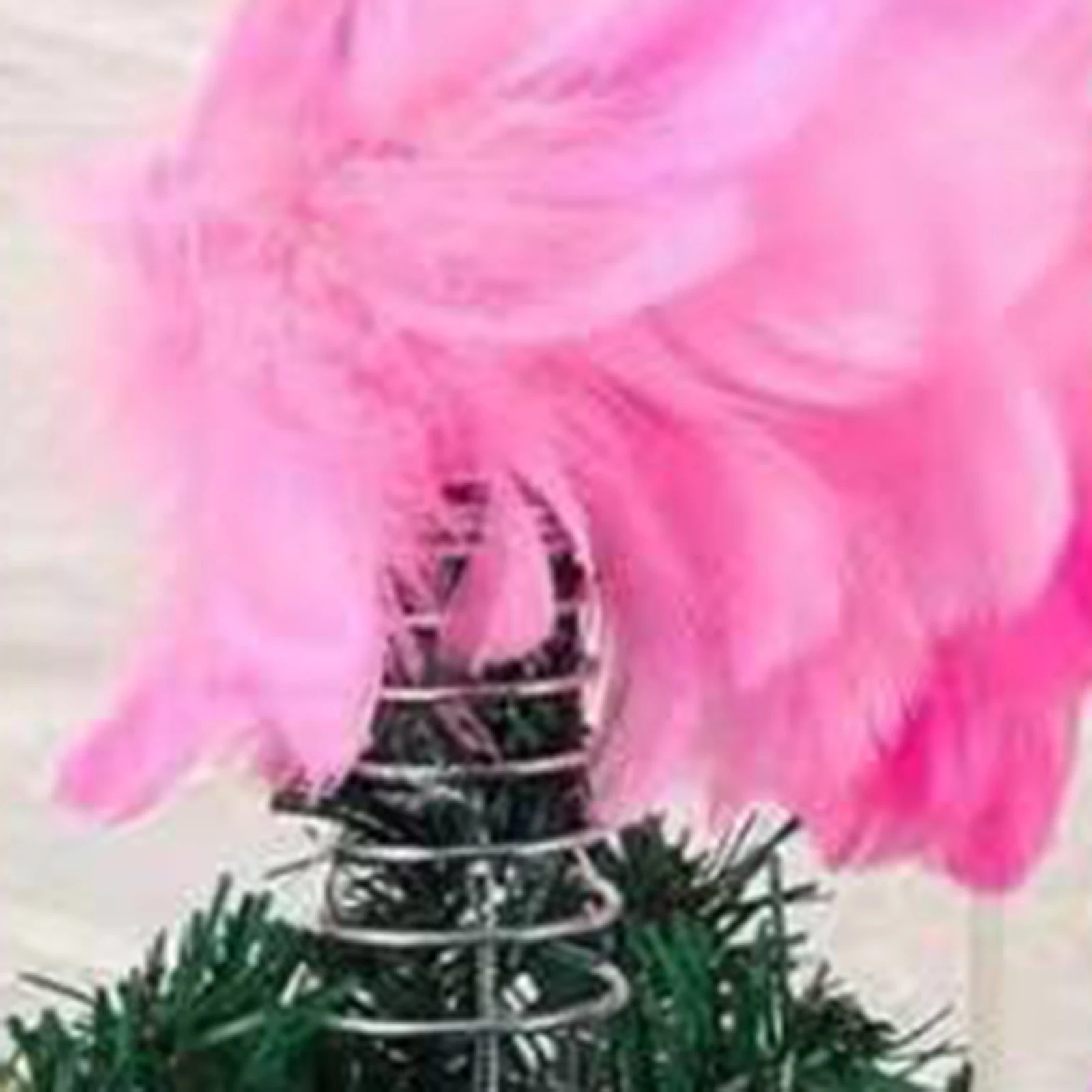 Christmas Tree Topper Elegant Artificial Feathers Flamingo Xmas Tree Top Decoration for Party Holiday Indoor Outdoor Supplies