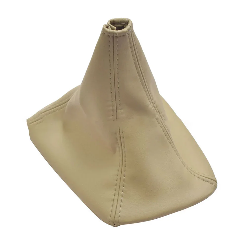 Car Interior Protection Leather Dust Cover Handbrake Sleeve Beige Non-deformation Quick To Install Easy To Use