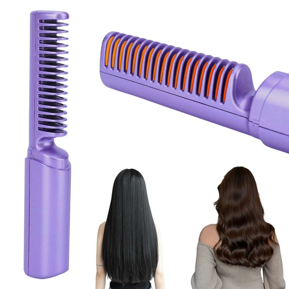 Portable Hair Straightener Cordless Hair Straightener Hair Straightener Comb Hair Straightening Brush for Hair Styling