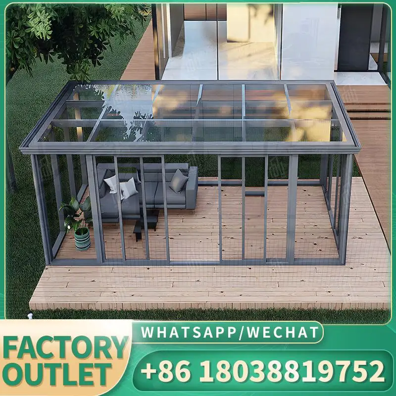 

Customizable Sale Prefabricated Glass Aluminium Sunrooms for Garden Balcony Patio Backyard
