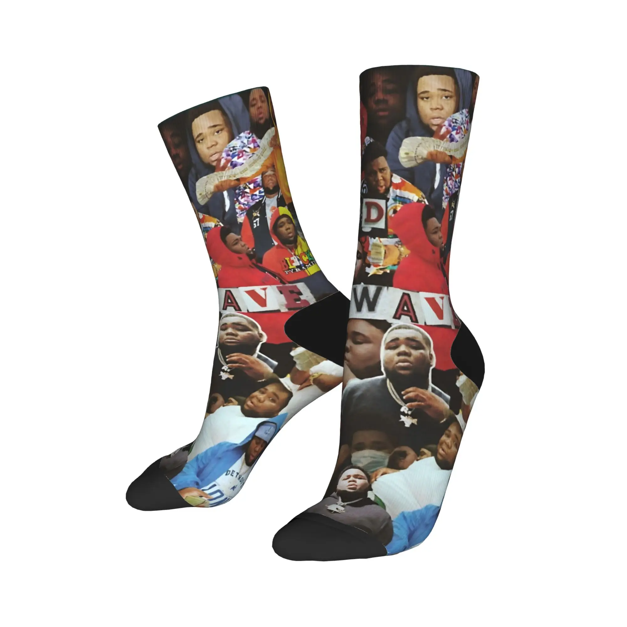 مغني الراب قضيب موجة الجوارب جوارب الموضة الشتاء عدم الانزلاق الرجال الجوارب مريحة مخصصة سكيت الجوارب