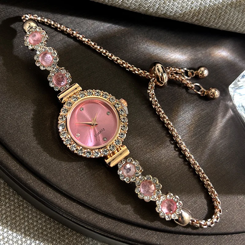 

Ladies Watch, Fashion Diamond-encrusted Light Luxury Pulling Ladies Quartz Watch