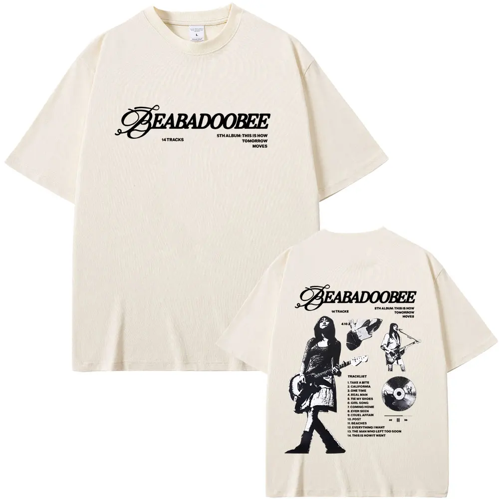 Beabadoobee This Is How Tomorrow Moves Tour T-shirt Men Women Hip Hop Fashion Oversized Streetwear Male Casual Vintage T-shirts