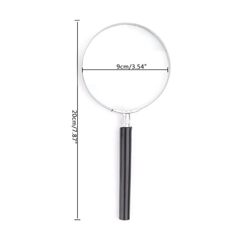

5asd 5X Portable Handheld Magnifier High Definition Reading Glass Magnifier Lens for Reading Tools Seniors Gift