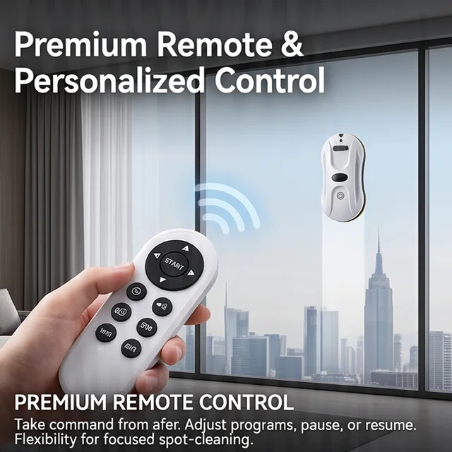 UPS System Robot Window Cleaner Vacuum Smart Home Appliance Auto Clean Glass Windows Washer Window Washing Electric Floor Mops 6 Zqoxinnova Smart Robot Window Cleaner – Automatic Glass Cleaning Vacuum – view 6