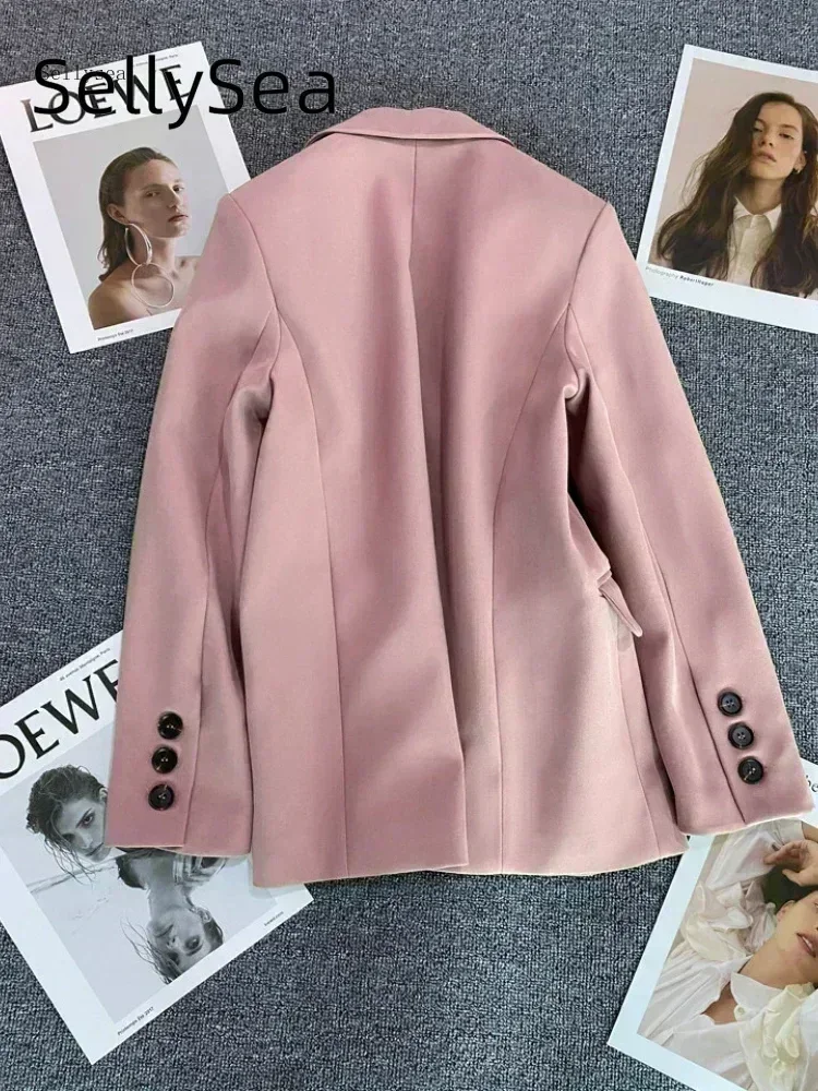 Primavera autunno cappotto nero da donna versione moda coreana sciolto tubo dritto temperamento sottile piccolo vestito Top giacche da donna