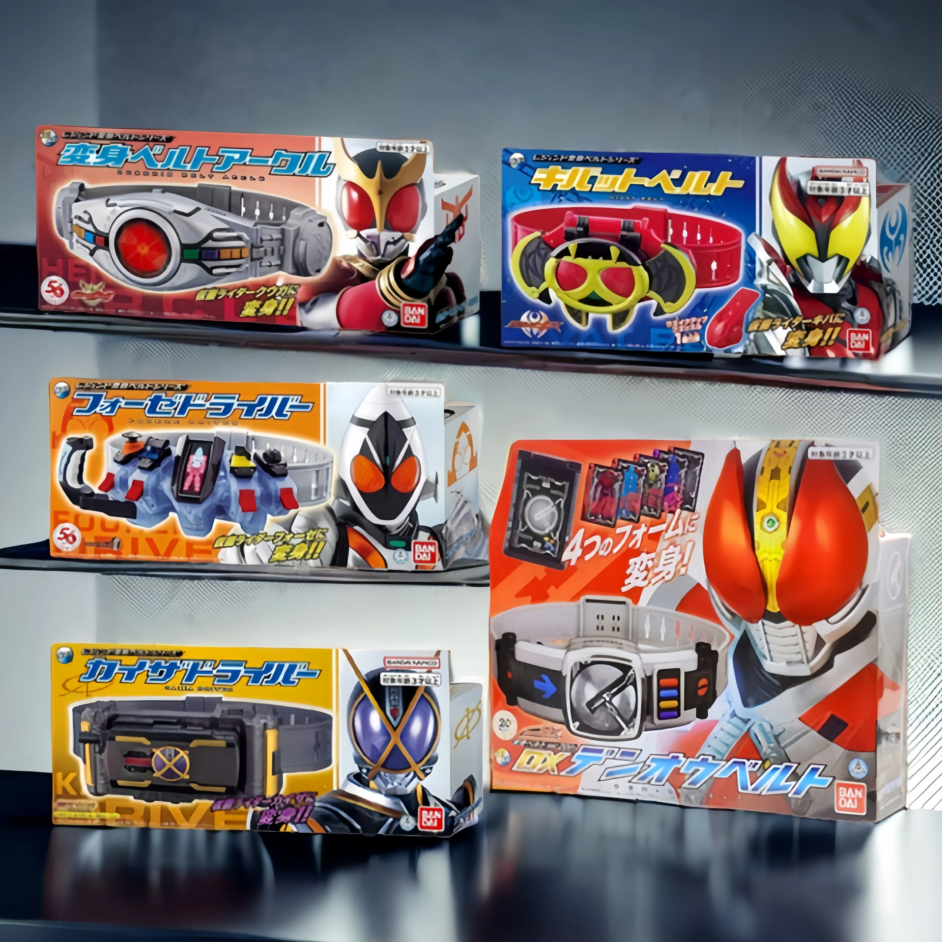 Hot Sale Bandai Genuine Kamen Rider Easy Version Transformation Belt Kuuga Faiz Kiva Fourze Den-O Dx20th Reissue Cosplay Toy