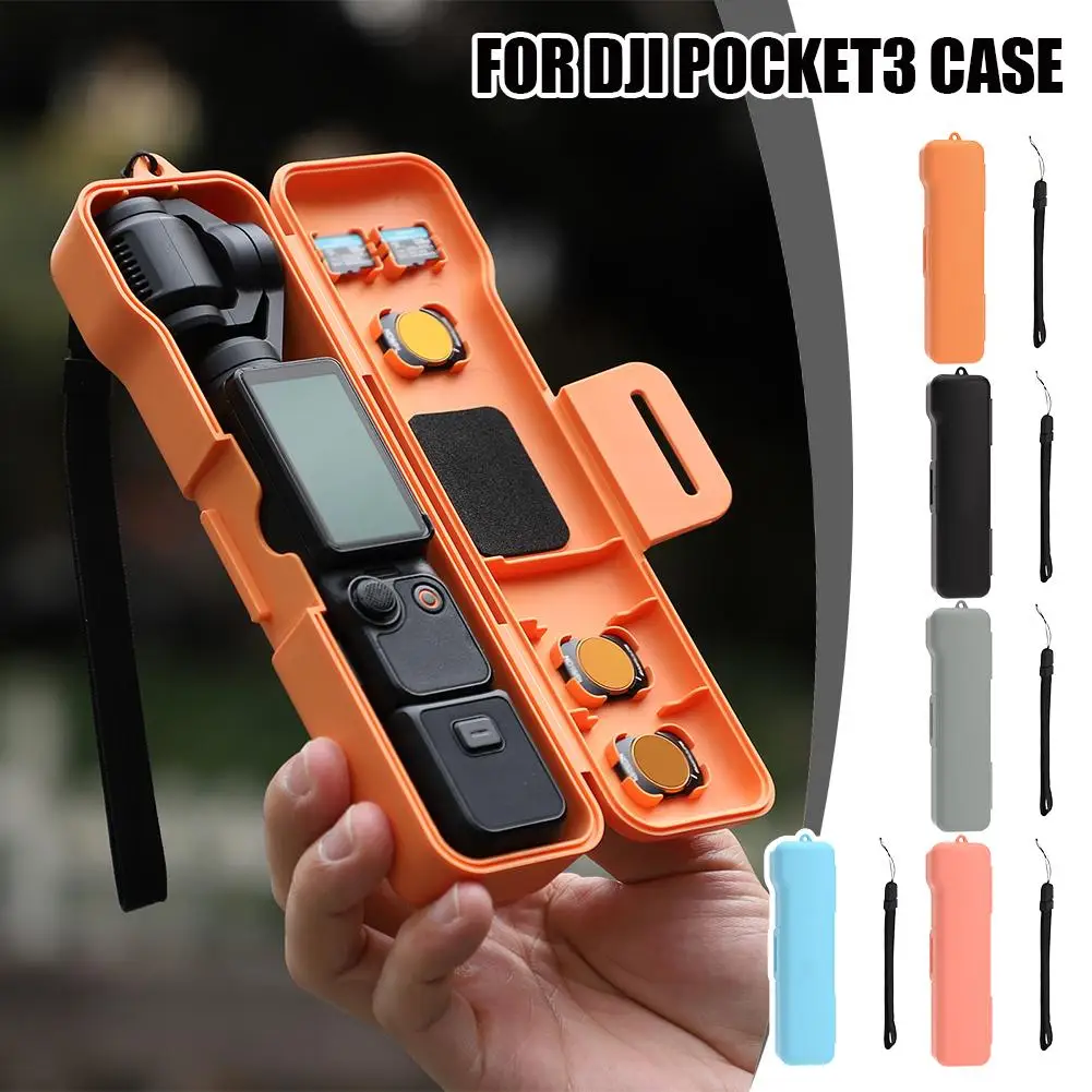 

Case for DJI OSMO Pocket 3 PC Hard Portable Flip-open Protective Case With Lanyard for Pocket3 Camera Shell Accessories V5I7