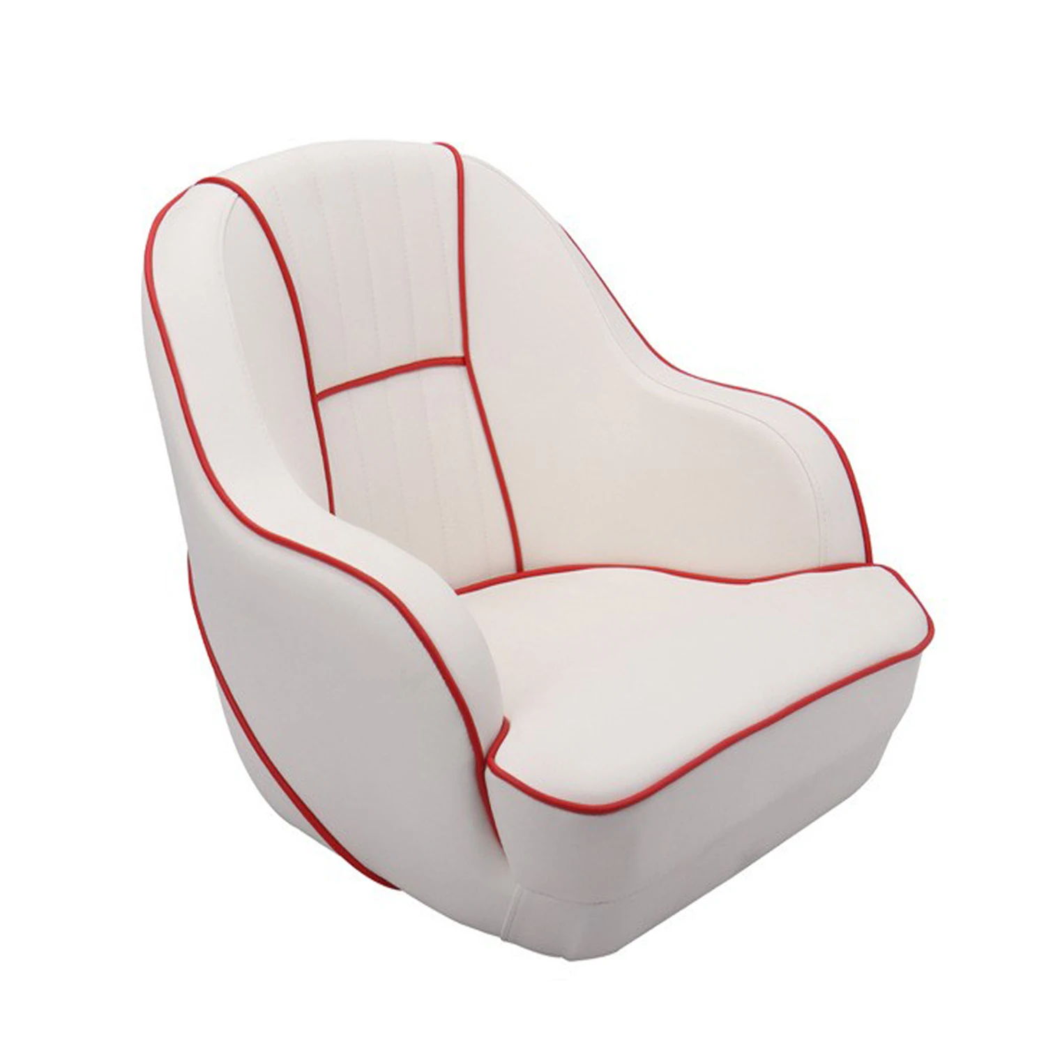 High Quality PU+aluminum Boat Seat White Soft Plush Seats Color Can Be Customized Waterproof Resist UV Folding Boat Fitting