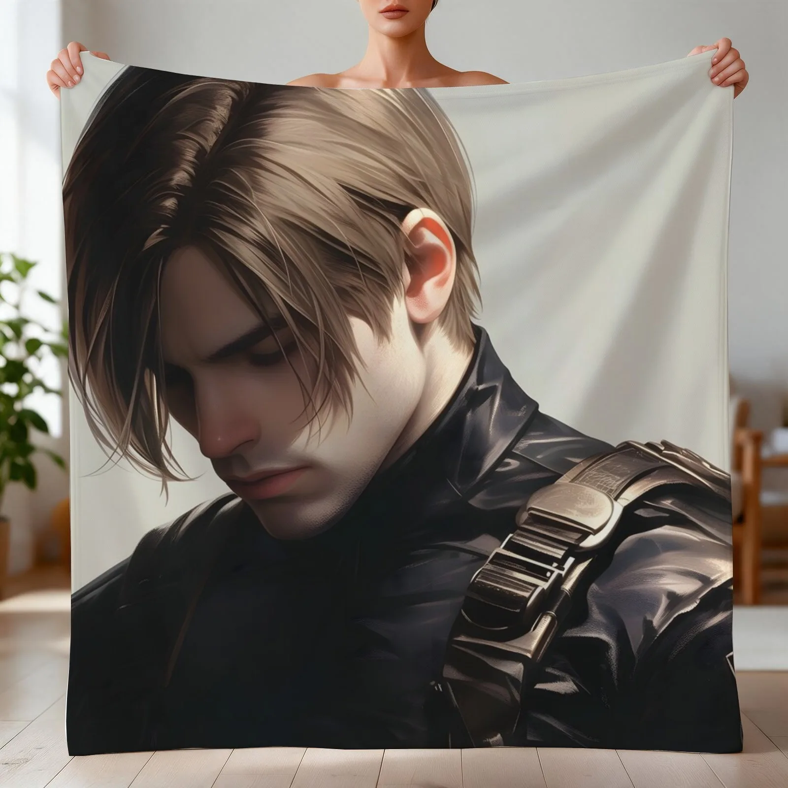 Leon Kennedy - 5 Throw Blanket Tourist Furrys Bed Blankets