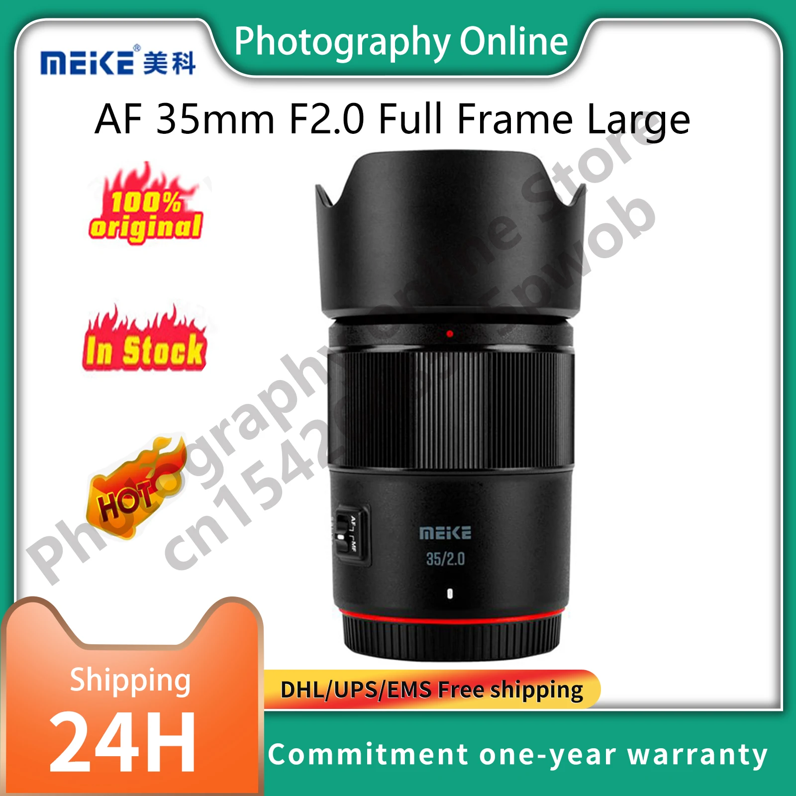 MEKE Meike AF 35mm F2.0 Full Frame Large Aperture Lens for Sony E Nikon Z L mount Cameras Travel Portrait Wedding Photography