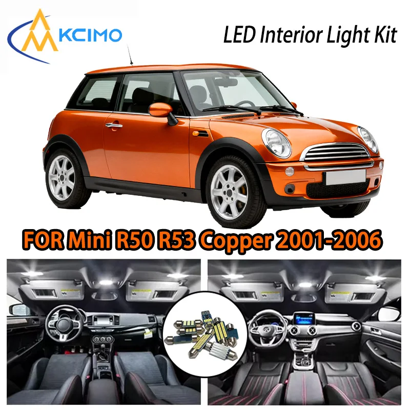 

KCIMO For Mini R50 R53 Copper 2001-2006 Interior Car LED Lights, 2 Options, Cabin Stylish, Solid Quality, Bright