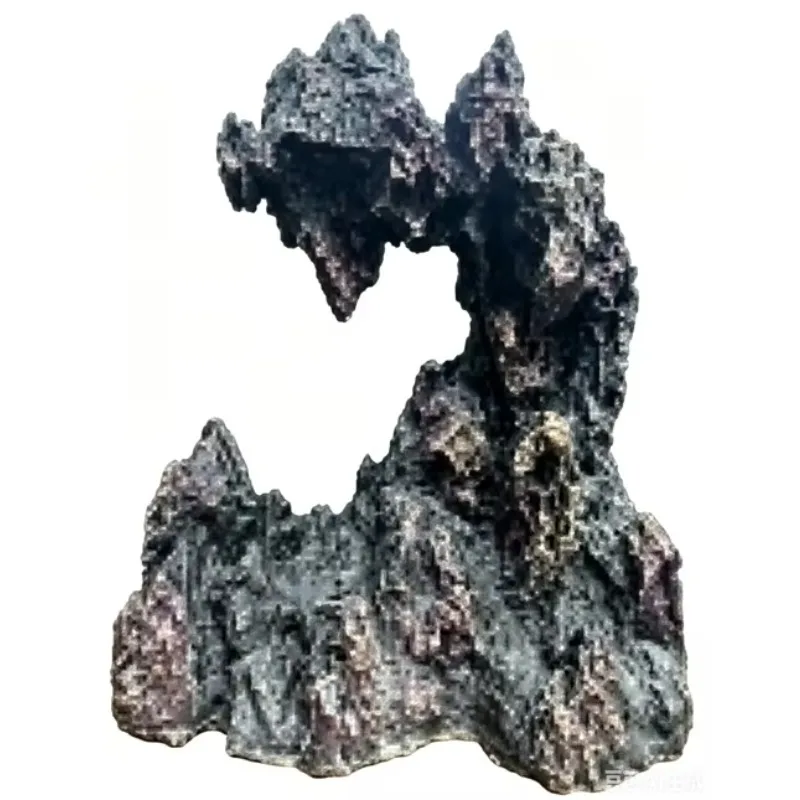 Corales artificiales para acuarios, decoración de resina para peceras, artesanías de resina, cascada de arena submarina para acuarios