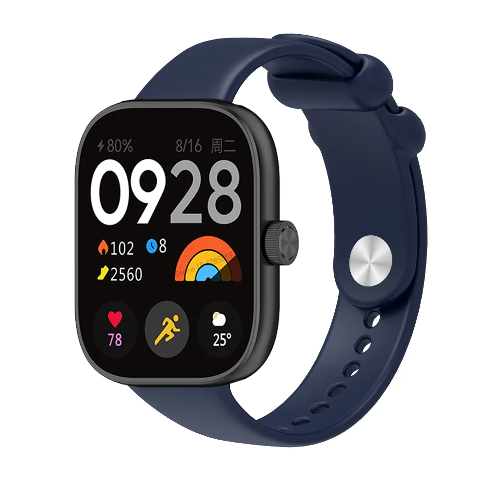 Correa de silicona para Xiaomi Rdemi watch 4, pulsera de repuesto para Mi band 8 Pro, accesorios deportivos