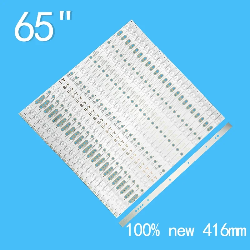 416mm 100% New 24pcs/Kit LED for strips of 65 inch  65E6000 65M6E 65K2 RDL650WY 5800-W65002-LR40 5800-W65002-0P40 10-10115A-