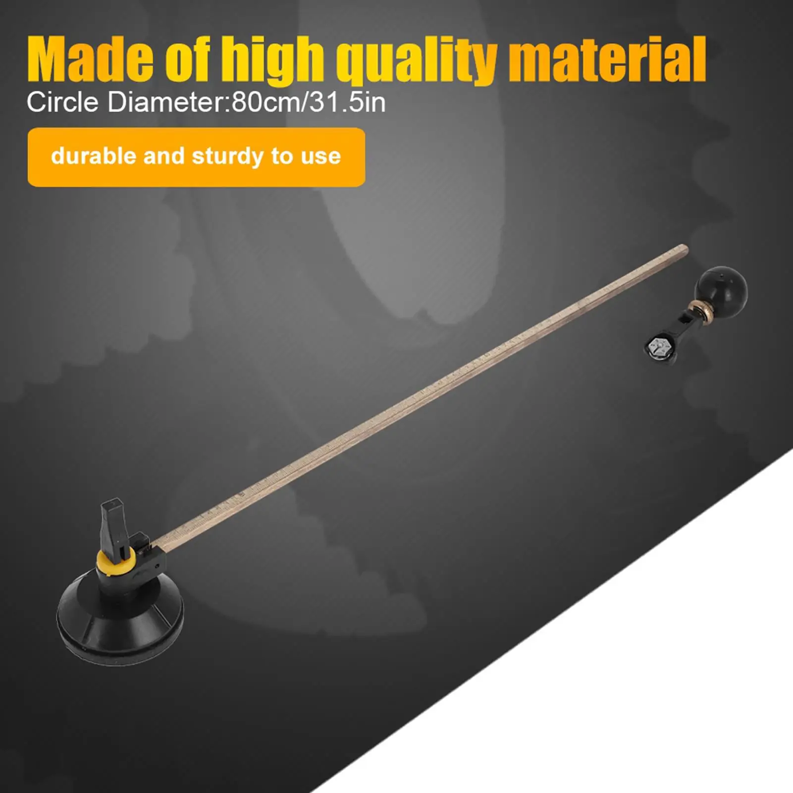 6-Wheel Glass Cutter with Suction Cup - Circular Cutting Tool