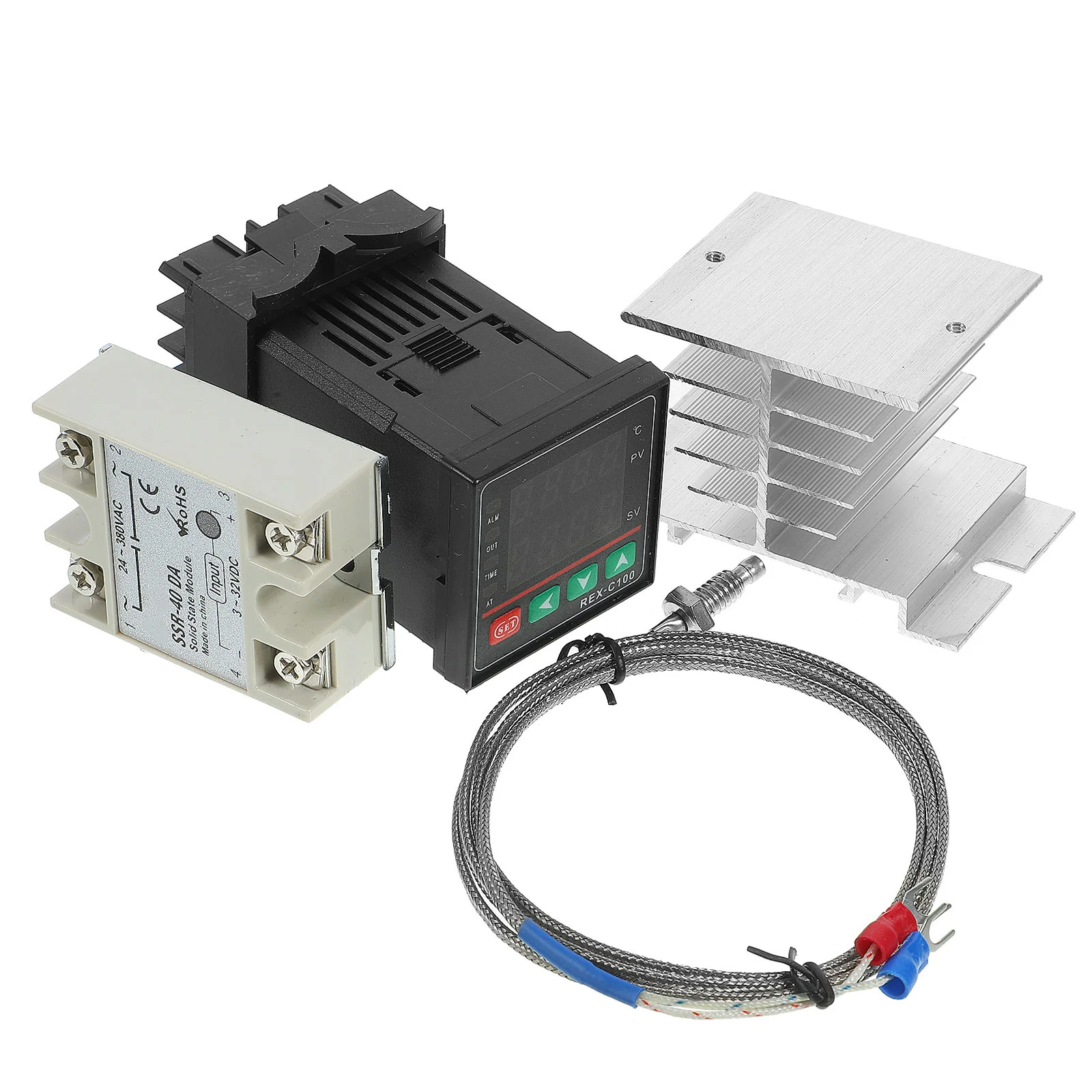 4Pcs Temperature Controller - Digital Thermostat Ssr Output K Type Thermocouple Sensor Accurate Intelligent