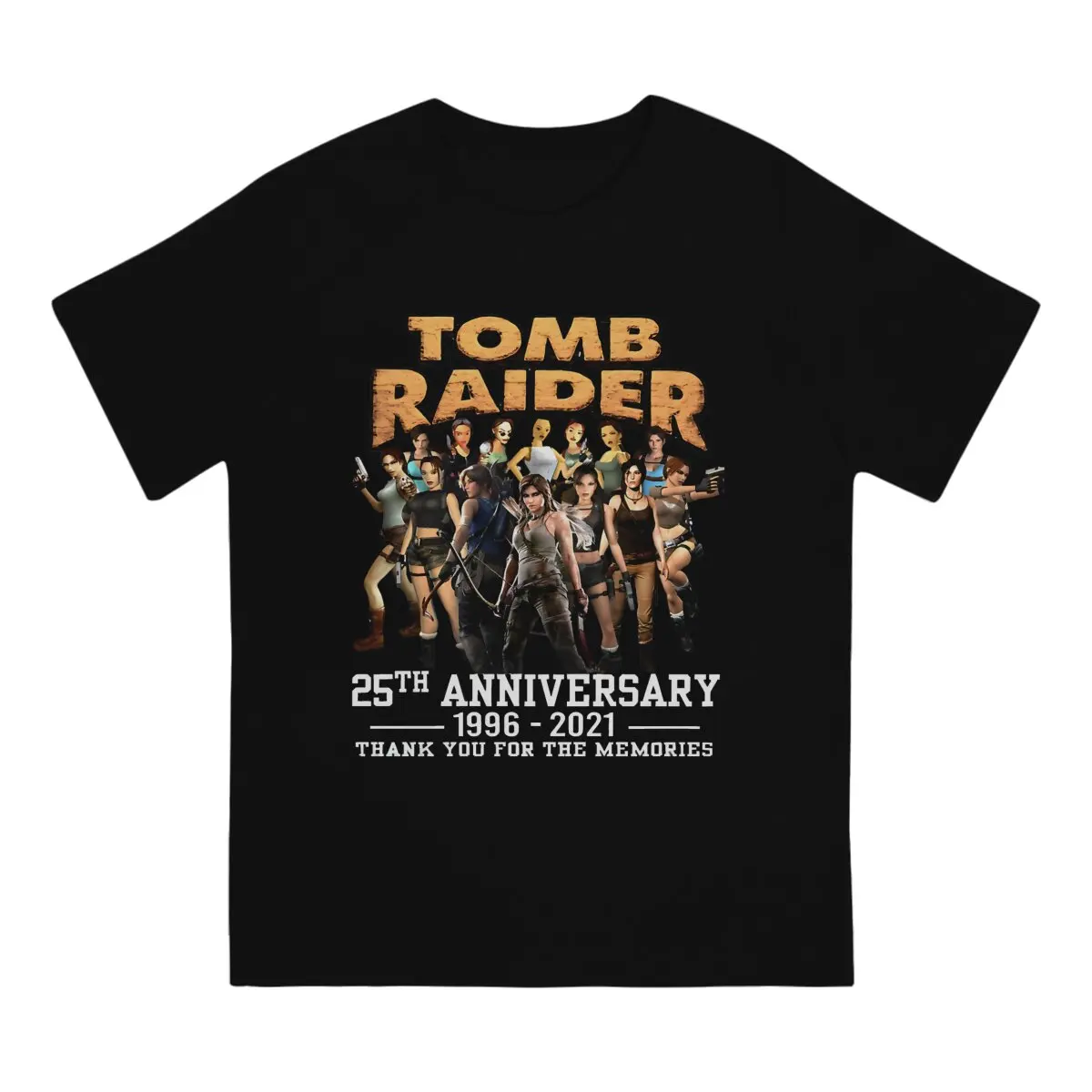 Tomb Raider Game Lara Croft Tomb For Fans T Shirt Harajuku Grunge Men's Tshirt Cotton  Men Clothing