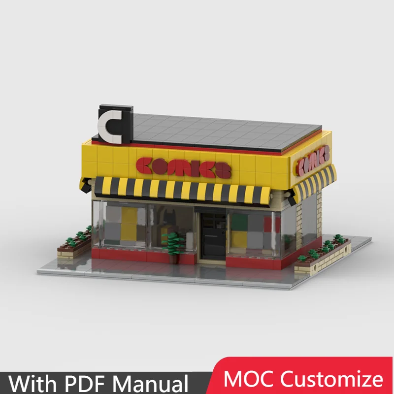 

1023 шт. MOC креативный строительный блок Dream Comic Shop модель детский образовательный DIY сборка игрушечный костюм для мальчика подарки на день рождения